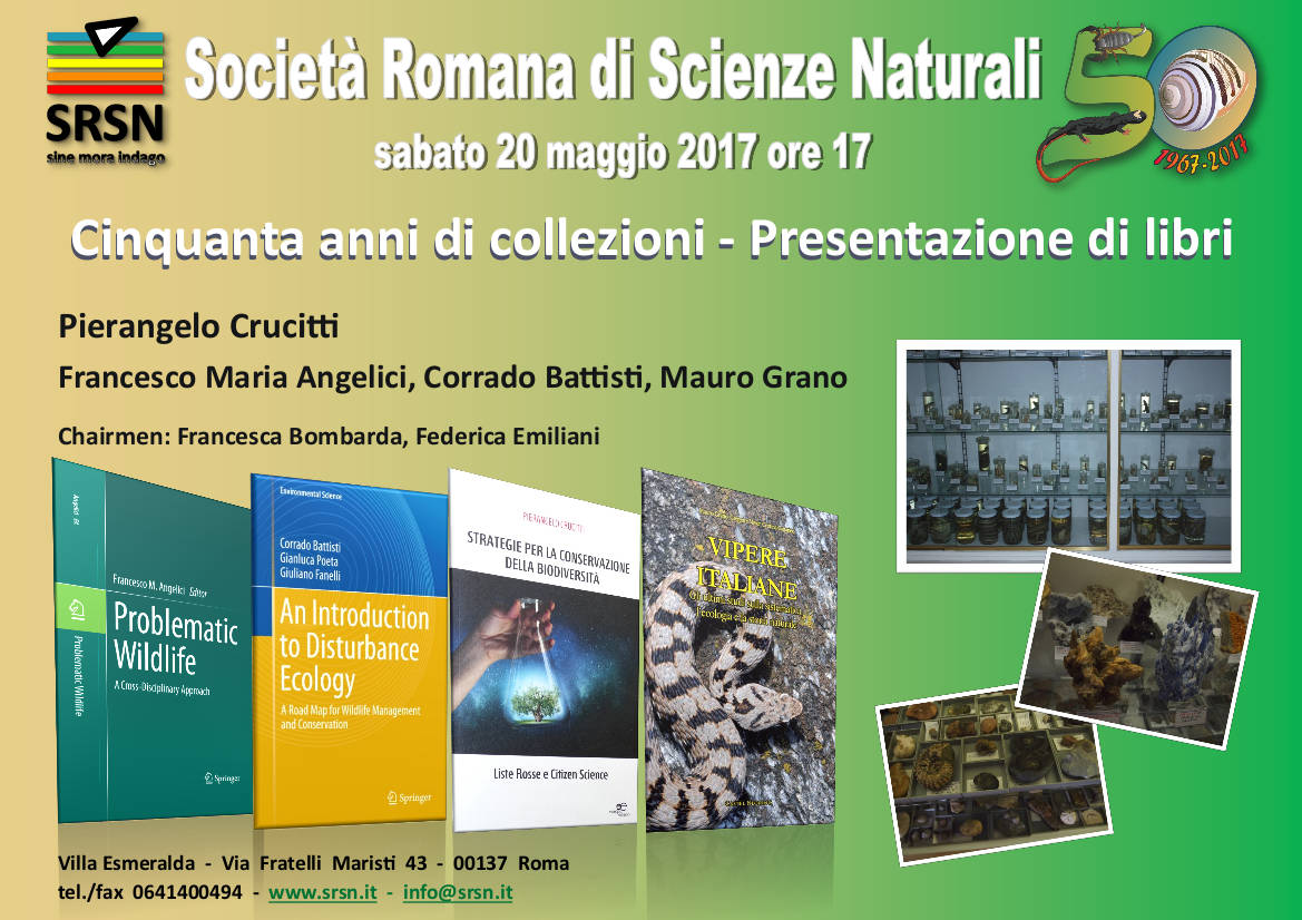 presentazione libri [Vipere Italiane, Grano - Problematic Wildlife, Angelici etc.] Roma
